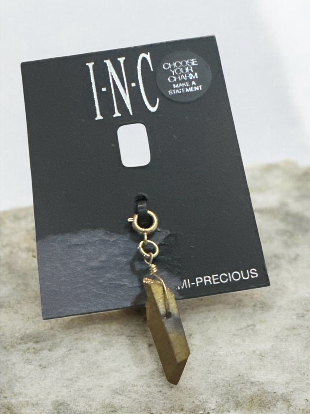 INC International Concepts Gold-Tone Crystal Pendant Charm
1921